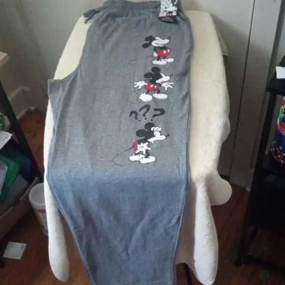 Disney Mickey Mouse Gray Lounge Pants - Picture 4 of 10
